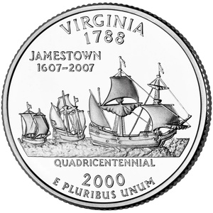 2000 Quarter - S - Virginia - Proof reverse